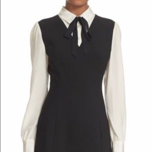 Kate Spade bow tie crepe a-line dress